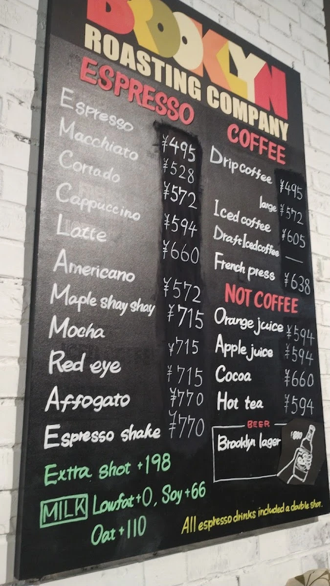 Brooklyn Roasting Company Tokyo International Forum メニュー写真 11